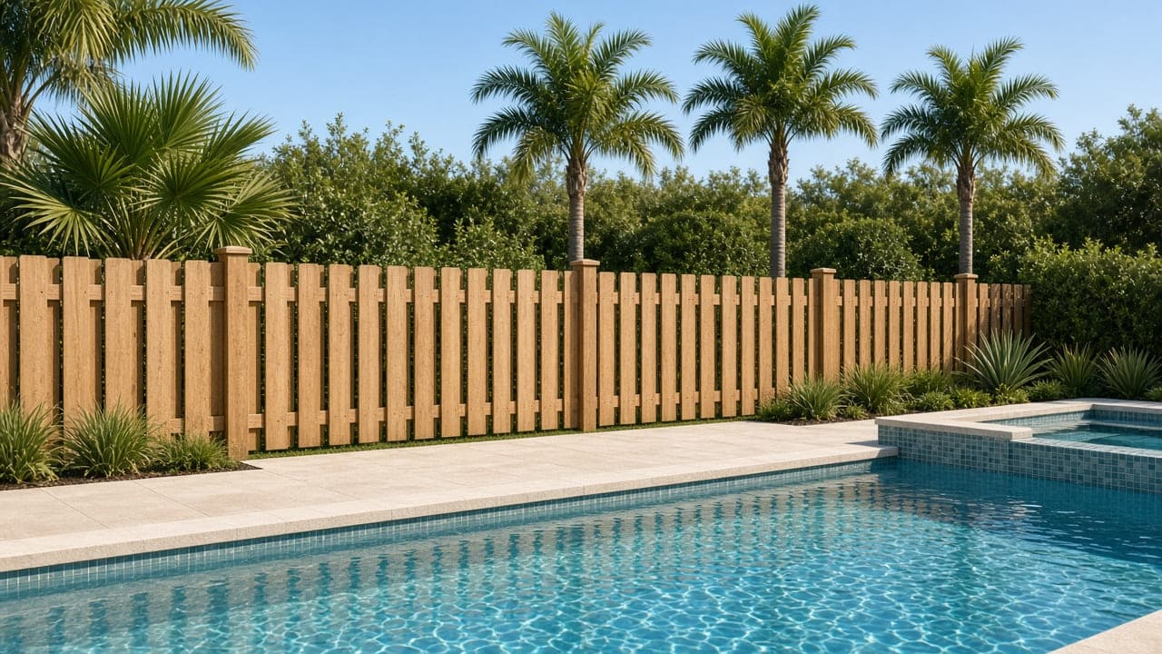 3-rail vinyl: white 3-rail vinyl fence on a ranch
